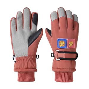 Enfants chaud gants écran tactile en peluche anti-dérapant coupe-vent imperméable extérieur gants équitation vélo <span class=keywords><strong>snowboard</strong></span> enfants gants de ski - Product Image 3