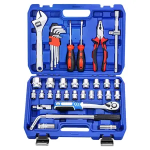 40 pieces spanner set in tool box herramientas general hardware supplies workshop hand tools