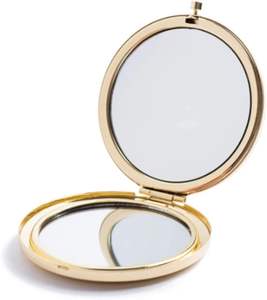 Miroir compact de poche portable grossissant de luxe personnalisé double face cosmétique - Product Image 2