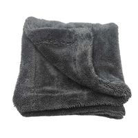 1400gsm Plush Washing Towel Gray Color Quick Car Dry Micro Fibre Absorber Synthetic Drying Towel
