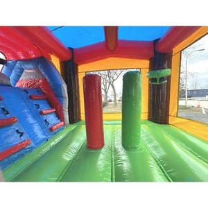 <span class=keywords><strong>Alquiler</strong></span> de Castillos Inflables para Fiestas Infantiles, Casa de Brinco Inflable Comercial con Tobogán y Soplador en Venta - Product Image 4