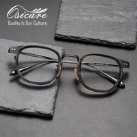 Montures de lunettes optiques pour hommes en titane pur, style rétro vintage, de marque de créateur, pour la vente en ligne