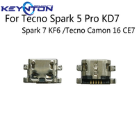 10-100 pièces/lot Connecteur de port de charge USB pour Tecno Spark 5 Pro KD7 Spark 7 KF6 pour Tecno Camon 16 CE7