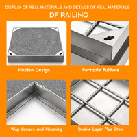 Grille de couverture de caniveau en acier inoxydable DF pour dissipation de chaleur et ventilation, grille en acier composé 316L 304 à mailles fines