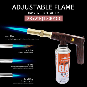 LAIWEI 8089 Kitchen Blow <strong>Torch</strong> Pure Metal Movement Electronic Ignition <strong>Butane</strong> <strong>Torch</strong> <strong>for</strong> Cooking and Welding - Product Image 5