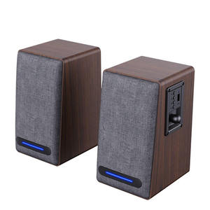 Altavoces de Estantería Color Madera Marrón con Bluetooth, Alimentación USB, Altavoces para Monitor de Computadora, Altavoces de Estantería para PC - Product Image 3