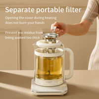 Bouilloire Électrique en Verre Multifonction 1,5 L, Grande Vente, Arrêt Automatique, Maintien au Chaud, Théière Intelligente, Pot de Santé, Bouilloire à Eau Chaude
