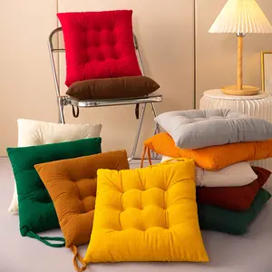Nordique chaud chaud velours côtelé couleur unie coussin dos quatre saisons canapé salon salle à manger <span class=keywords><strong>chaise</strong></span> <span class=keywords><strong>chaise</strong></span> de bureau coussin - Product Image 1