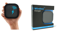 Nouveau produit à bas prix, mini station de charge sans fil 15W, chargeur sans fil pour iPhone, Android, Samsung
