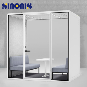Cabina Insonorizada Móvil Personalizada Sinonis, Moderna, con Ruedas, para Espacio de Trabajo Flexible y Oficina Compartida - Product Image 4