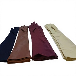 Women's Winter Elbow-Length Leather <b>Gloves</b> Silk Lining Comfortable Anti-Pilling Fashion Wholesale Daily Ski Travel Fishing - Product Image 3