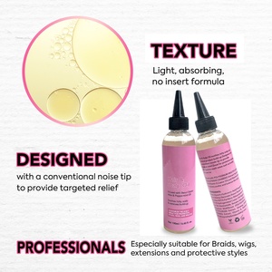 Cura del cuoio capelluto massaggiatore antiforfora per cuoio capelluto olio per capelli etichetta per bottiglia di olio per capelli stampata personalizzata olio per capelli biologico - Product Image 5