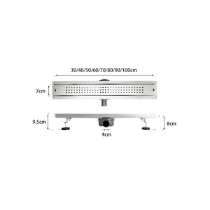 Sifone a pavimento anti-odore a lunga durata con cassetta di <span class=keywords><strong>scarico</strong></span> ad alta capacità |   Prevenzione di cattivi odori e intasamenti per il <span class=keywords><strong>bagno</strong></span> - Product Image 3