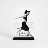Cadre photo magnétique transparent double face en acrylique pour affichage sur bureau – Offre spéciale