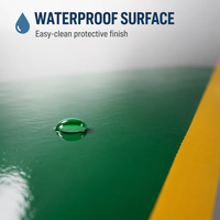 Peinture époxy pour sols à base d'eau S-307, respectueuse de l'environnement, résistante à la corrosion, imperméable, haute dureté, application au pinceau pour environnements humides