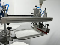 DGRUIDA Machine de sérigraphie semi-automatique à cadre en aluminium 1 couleur 6 stations avec 2 sécheurs Flash