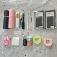 Kit d'exercices de pratique pour faux cils, ensemble de formation, de maquillage, avec tête de Mannequin, 10 pièces