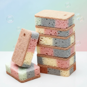 Spugna da <span class=keywords><strong>Cucina</strong></span> Colorata in PU ad Alta Densità, Detergente per Piatti a Doppio Lato, Potente Azione Pulente, OEM - Product Image 1