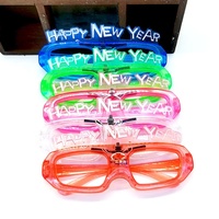 Lunettes Flash LED lumineuses bonne année allumer des lunettes EL pour enfants adultes fournitures de fête lueur Led jouets