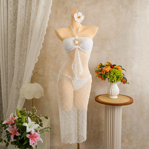 Nuovo Set Due Pezzi per Vacanze al Mare 2026, Costume da Bagno Sexy con Paillettes e Bretelle, Bikini - Product Image 5