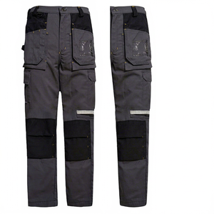 Pantalon de travail pour homme de qualité supérieure, réfléchissant, respirant, à séchage rapide, en coton/polyester, certifié CE, avec logo personnalisé - Product Image 1