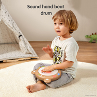 Tumama Kids Musical Instrument Toys Light-up Drum Baby Music Learning Toy Piano Sounds Hand Beat Drum Infant Early Education Toy