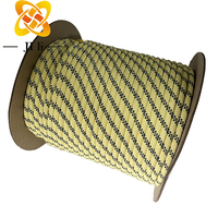 Corde en aramide de 8mm Corde de sauvetage incendie ignifuge Corde réfléchissante en aramide à double tresse