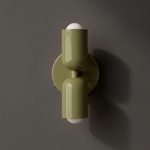 Modern Coastal Design Metal Iron Wall <b>Sconce</b> Lamp Dimmable E26 12 Inch Eco-friendly LED Bulbs CRI 80 Off-White Customizable Home - Product Image 1