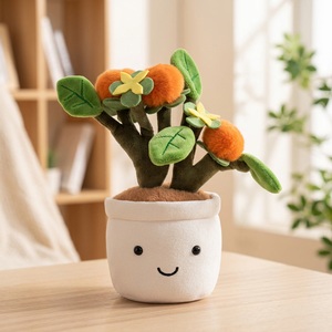 Peluche a Forma di Pianta in Vaso, Simpatico Arancio in Peluche, Morbido Bonsai di <span class=keywords><strong>Agrumi</strong></span> in Peluche per Rivenditori all'Ingrosso e al Dettaglio - Product Image 6