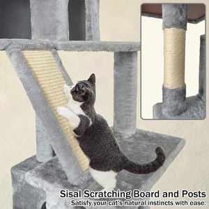 Wholesale Wooden Arranhador Para Gato Scratcher Tower <b>Cat</b> Tree House - Product Image 4