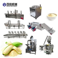 Ligne de production de farine de banane en vente directe d'usine, machine de transformation de la poudre de banane, ligne de production de chips de banane et de banane plantain