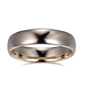 Anillo de Boda Personalizado de Oro Amarillo Macizo de 9K MS-534 - Product Image 1