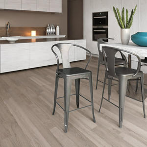 Silla de Bar de metal <span class=keywords><strong>alta</strong></span> económica TOLIXS para Pub cocina Villa Bistro restaurante café al aire libre - Product Image 1