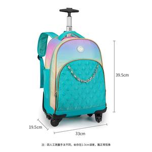 Sac à dos à roulettes de haute qualité en polyester 600D camouflage unisexe pour les adolescentes - Product Image 3