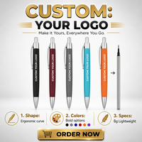Pulpen Plastik Promosi LY7165 Model Curvy dengan Aksesoris Perak Satin dan Ujung Halus 1.0mm untuk Souvenir Pameran Dagang