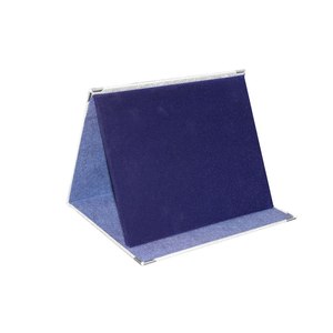 Caja de Placa Plateada y Azul 21X17, Presentación Elegante para Artefactos y Premios - Product Image 1