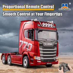 Nuevo Huina 1501 1502 Scania 770S V8 1:18 Camión de Remolque de Plataforma con Licencia RC, Luces LED, Sonido, Control Remoto Proporcional de 2.4GHz - Product Image 6