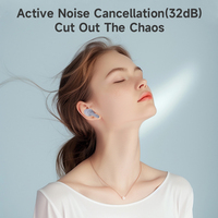 Écouteurs sans Fil T20 Pro à Réduction de Bruit Compatibles Apple et Android, Casque IPX5 avec ENC et ANC, Appairage Double
