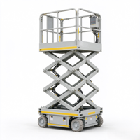 Plateforme élévatrice à ciseaux électrique autopropulsée compacte MEWP, capacité de charge 320 kg, plateforme de travail en hauteur à batterie, certifiée CE, fabriquée en usine