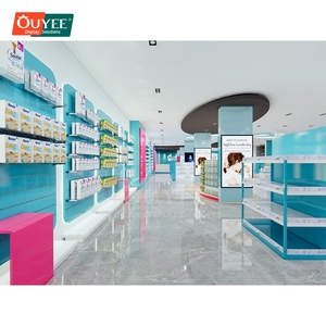 Conception et construction de vitrines de <span class=keywords><strong>pharmacie</strong></span> pour la vente au détail <span class=keywords><strong>industrielle</strong></span>, en bois et métal, pour centre commercial. - Product Image 2