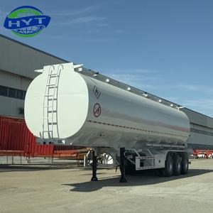 Gloednieuwe Fabriek 3-assige Q235 Stalen Brandstoftanker 45000/40000 Liter Dieselolie Petroleum Oplegger 60 Ton Max Nuttige Lading - Product Image 5