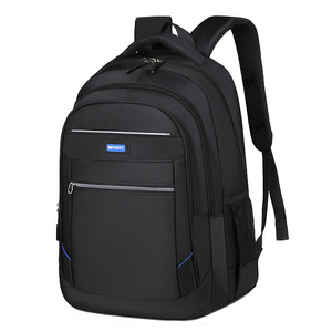 Laptop <b>Backpack</b> Men Multi <b>Compartment</b> Business Travel Large Size <b>With</b> Laptop <b>Compartment</b> Shoulder Straps Solid Color Spring 2024 - Product Image 1