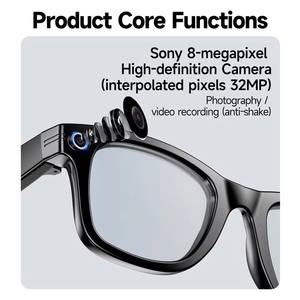 Gafas Inteligentes con IA W610 con Cámara de 8MP, Control de Música, Llamadas Telefónicas, Activación por Voz, Gafas Inteligentes con Cámara y Traducción - Product Image 2