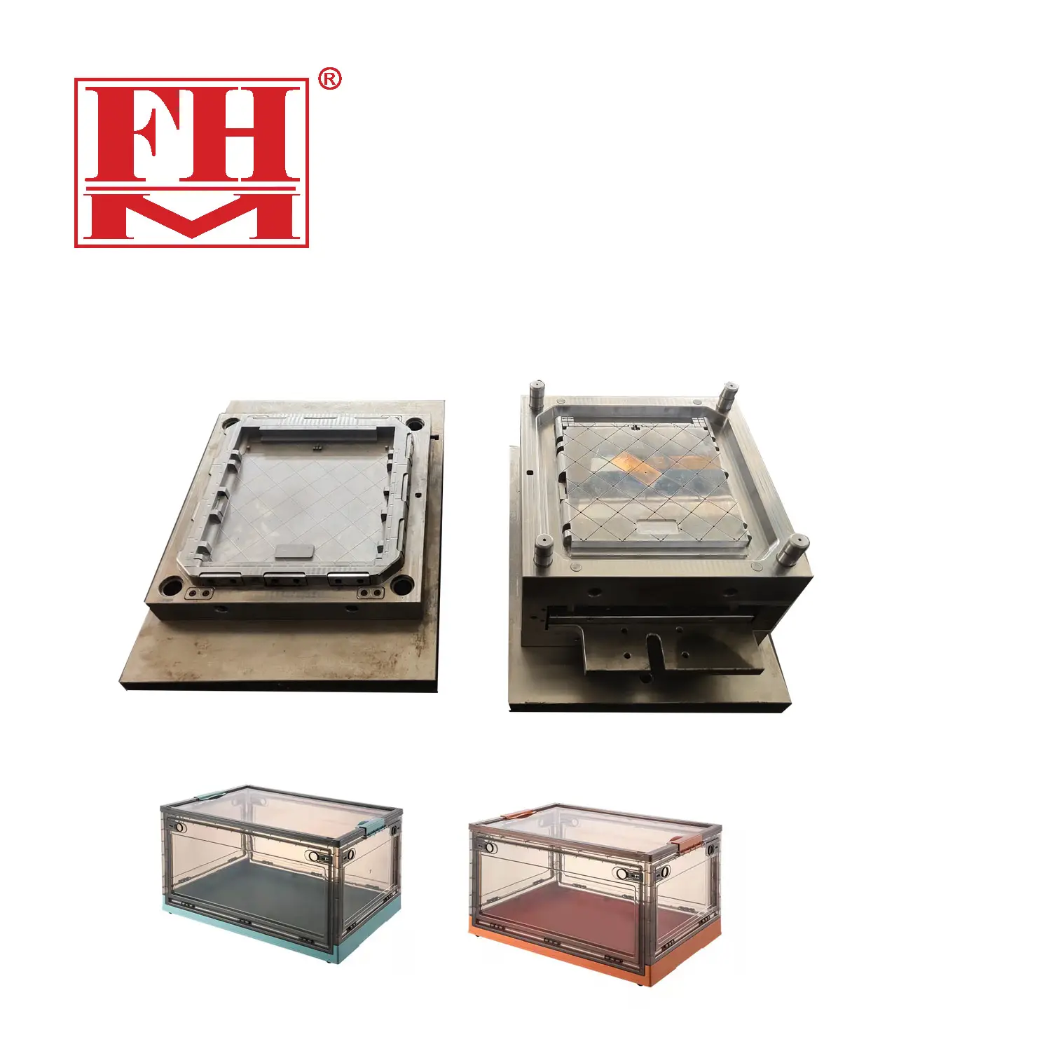 plastic folding storage box mould storage case injection mold maker
