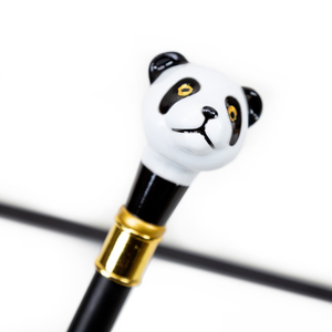Panda Zweiteiliger Gehstock aus Harz Chinesisches Nationales Schätzestück Niedlicher Tier-Design Partystick Eleganter Minimalistischer Spazierstock - Product Image 5
