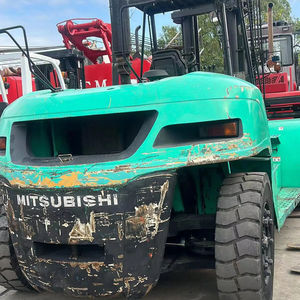 Chariot élévateur diesel d'occasion Mitsubishi 15 tonnes FD150 FD160 FD180, pneus pleins, origine Japon - Product Image 1