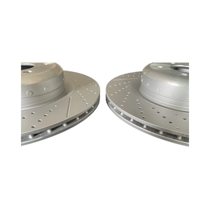 Nouvelles plaquettes et disques de frein arrière pour GMC Terrain 2018-2020 - Disques revêtus AEGIS GEOMET avec plaquettes en céramique Alpha, finition métallique - Product Image 5