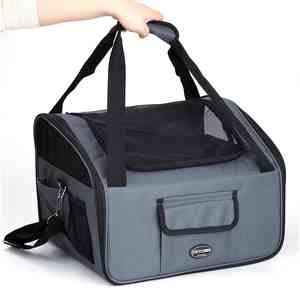 Asiento de Seguridad para Mascotas de Alta Calidad, Bolsa de Viaje Interactiva para Perros y Gatos con Cama Extraíble - Product Image 5