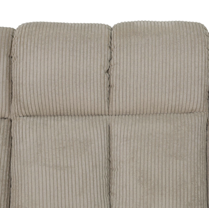 Ensemble de canapés inclinables 3 places en velours côtelé beige pour salon - Product Image 5