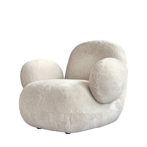 <span class=keywords><strong>Fauteuil</strong></span> d'appoint en <span class=keywords><strong>peau</strong></span> <span class=keywords><strong>de</strong></span> <span class=keywords><strong>mouton</strong></span> au design nordique moderne, attrayant, <span class=keywords><strong>pour</strong></span> salon, hall d'hôtel, confortable <span class=keywords><strong>pour</strong></span> la maison - Product Image 2